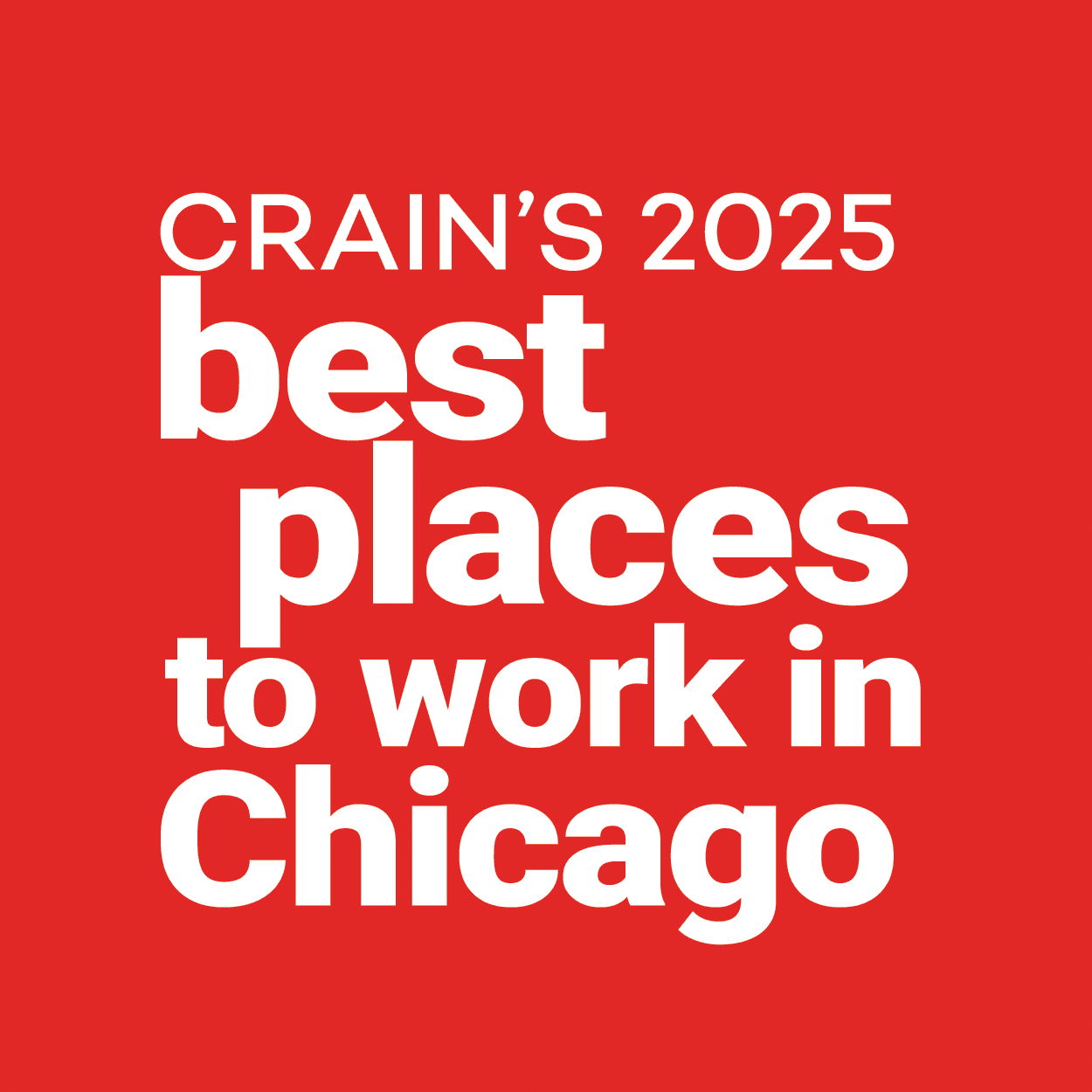 Ryan Named to the Crain’s Chicago Business Best Places to Work in Chicago 2025 List