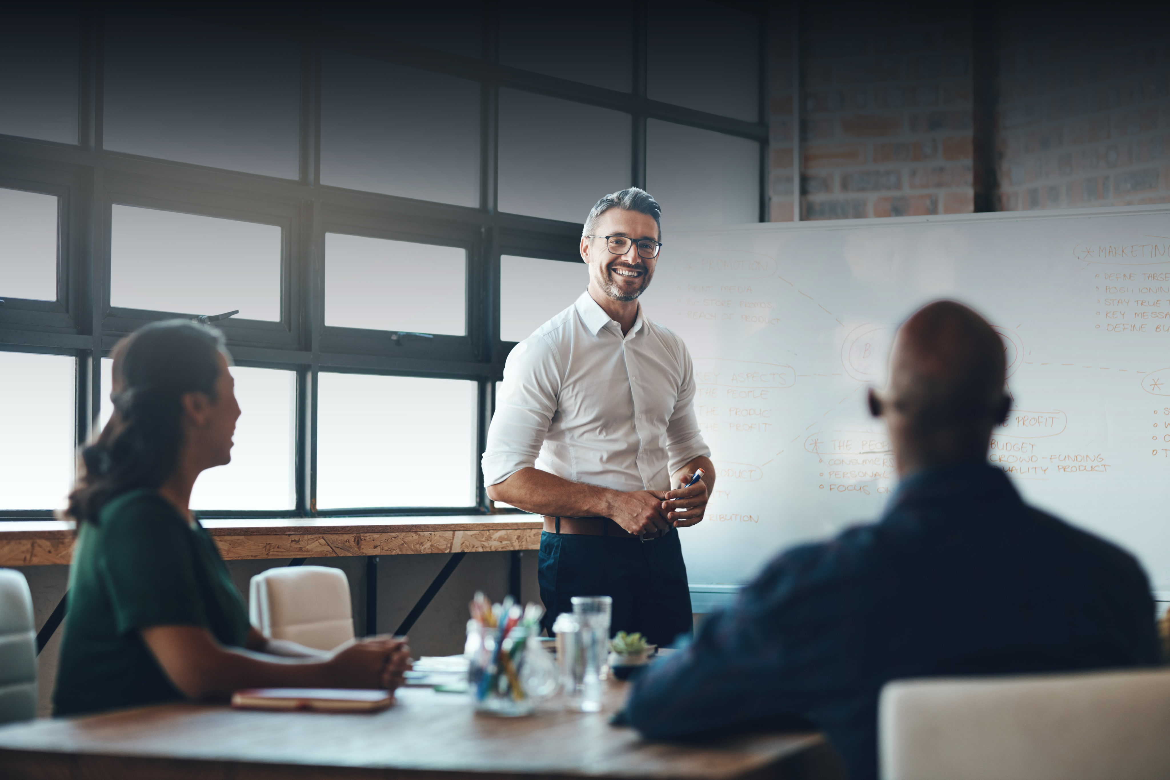Person giving presentation