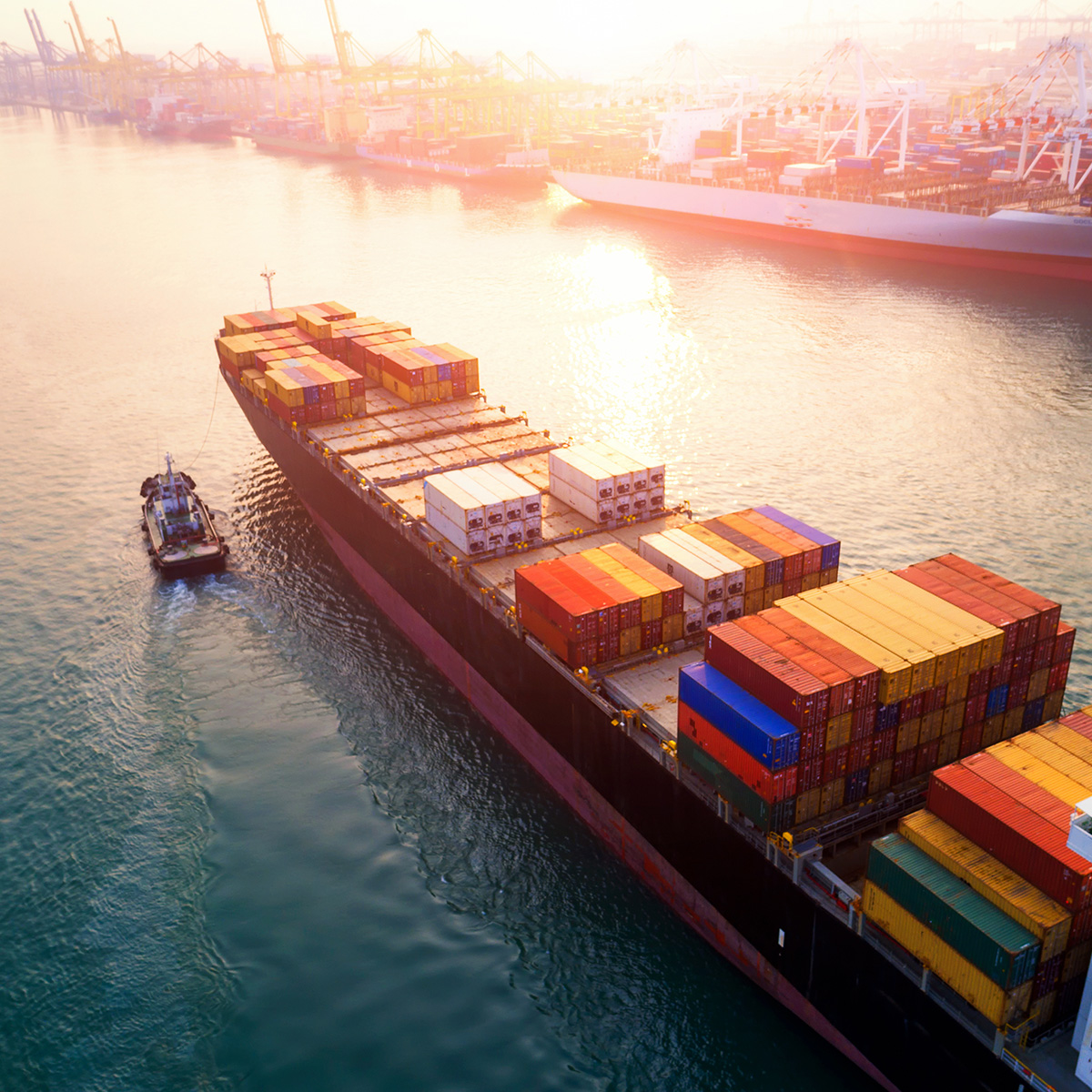 Transportation shipping container boat